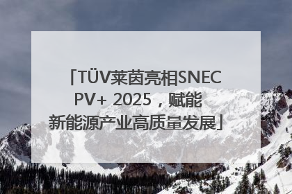 TÜV莱茵亮相SNEC PV+ 2025，赋能新能源产业高质量发展